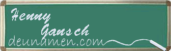 Henny Gansch Visitenkarte
